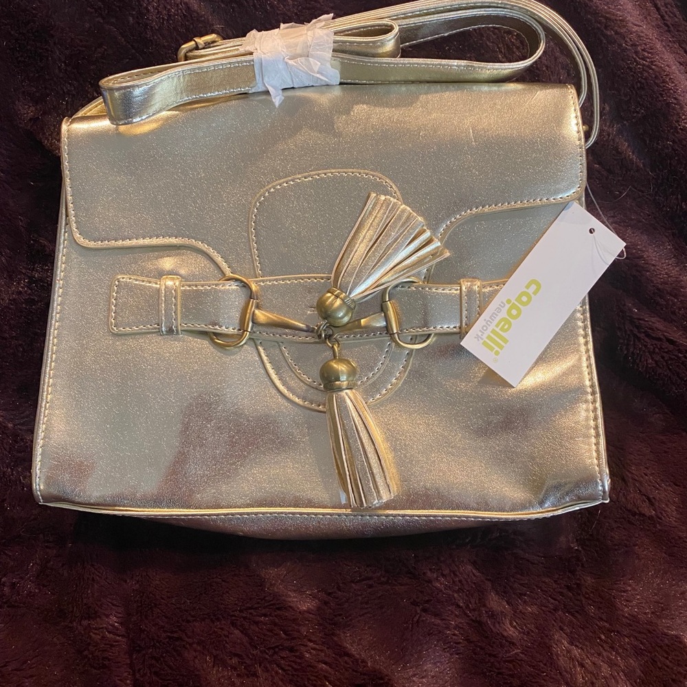 Capelli Gold Toned Purse